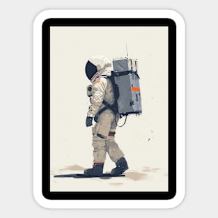 Astronaut Walk Sticker